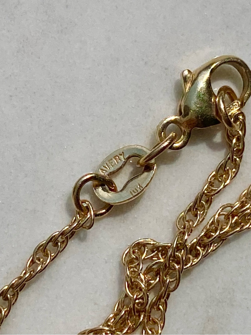 Vintage James Avery Onyx and 14K Gold pendant and Gold Chain [READ DESCRIPTION] - Picture 4 of 7
